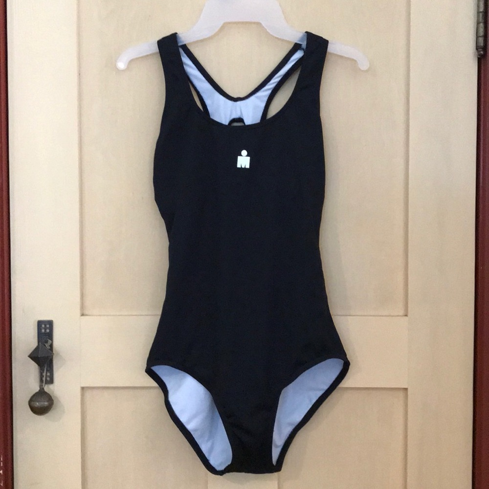 Black one piece bathing suit